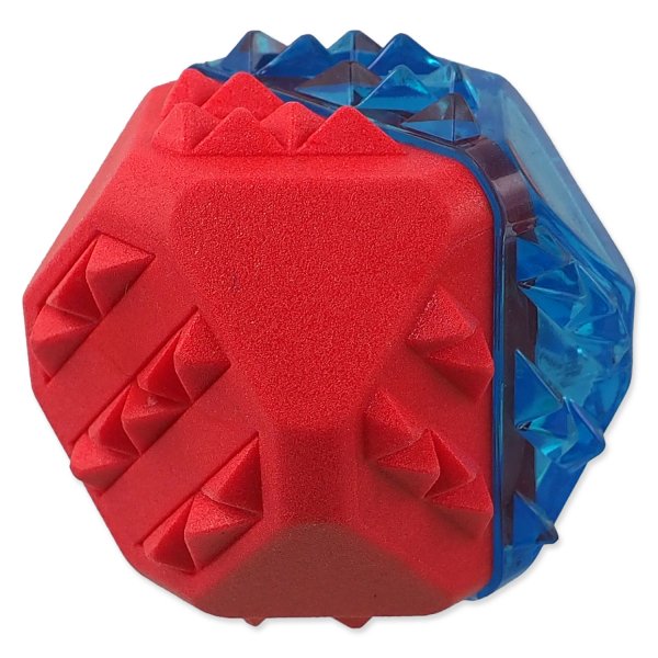 Hračka DOG FANTASY Míček chladící červeno-modrá 7,7cm