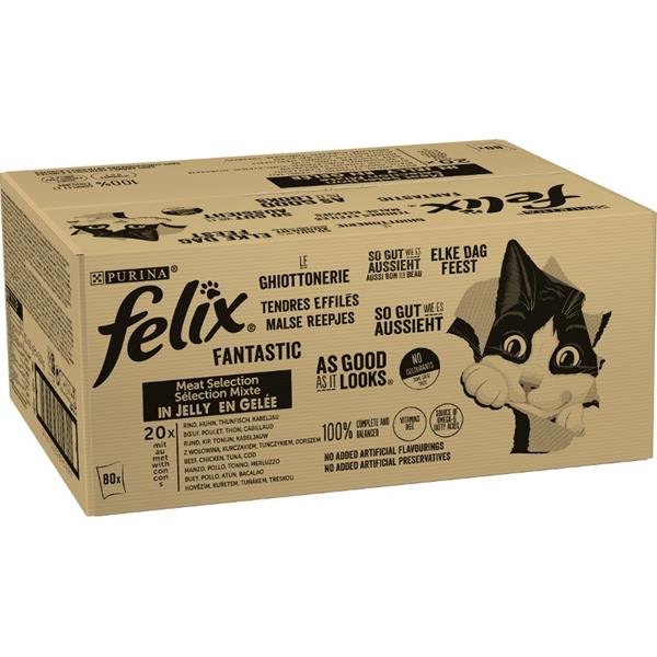 Felix cat kaps.-Fant.Multipack mas.výběr v želé 80 x 85 g
