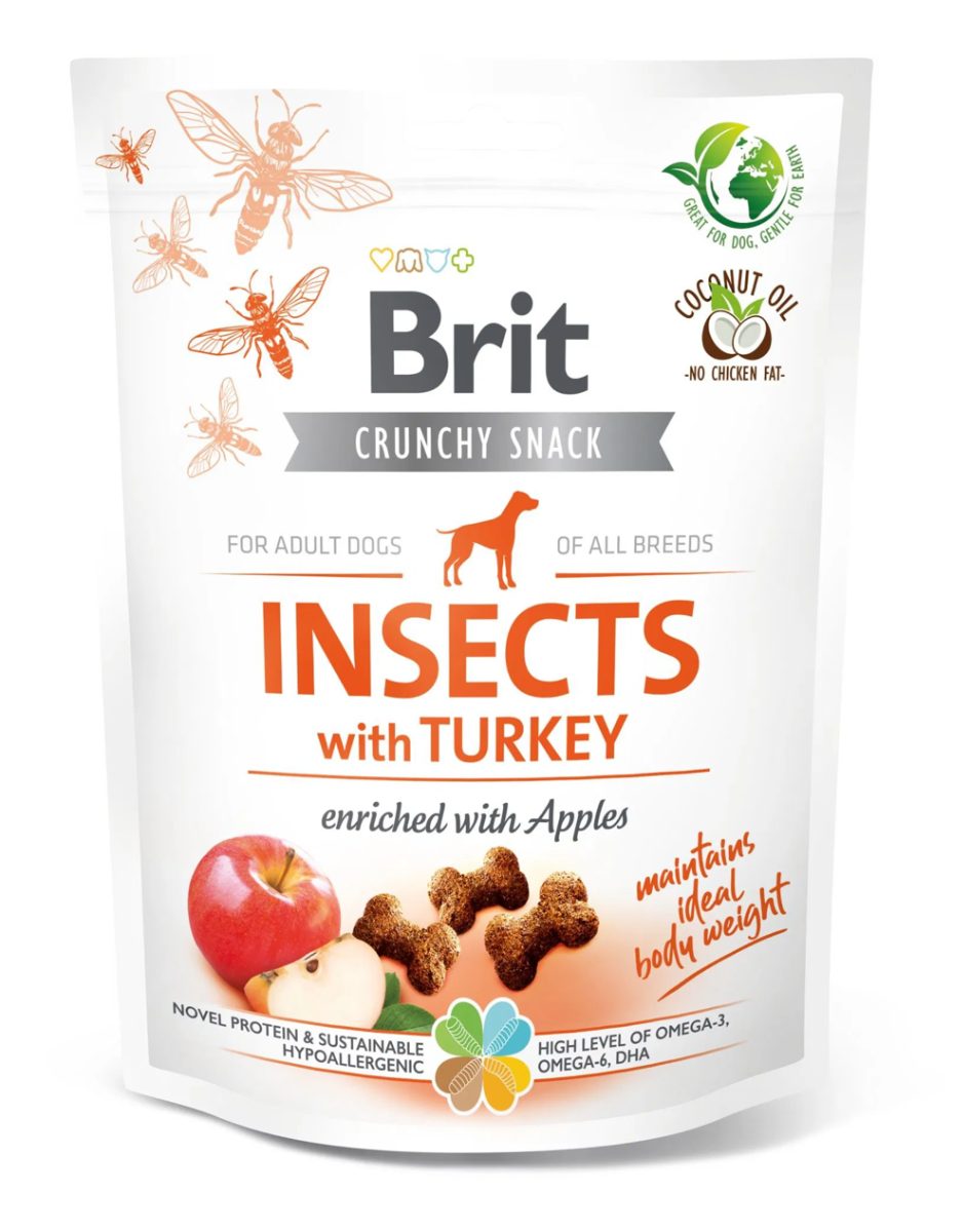 Brit Care Dog Crunchy Cracker Insect with Turkey and Apples 200 g