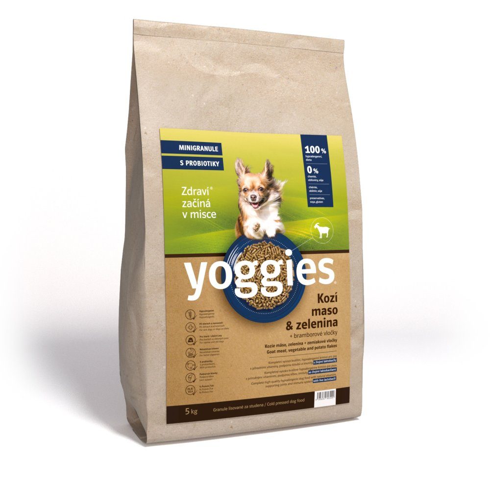 Yoggies MINIGRANULE s kozím masem 5 kg