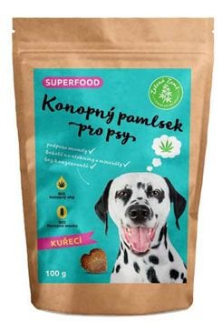 Konopný pamlsek pro psy - kuřecí příchuť 100g