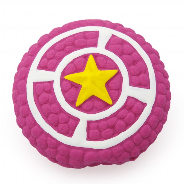 Reedog star, latexová pískací hračka - S 9 cm