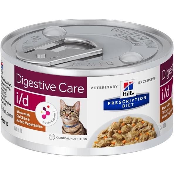 Hills Prescription Diet Feline i/d Stew s AB+ kuře & zelenina - konzerva 82 g
