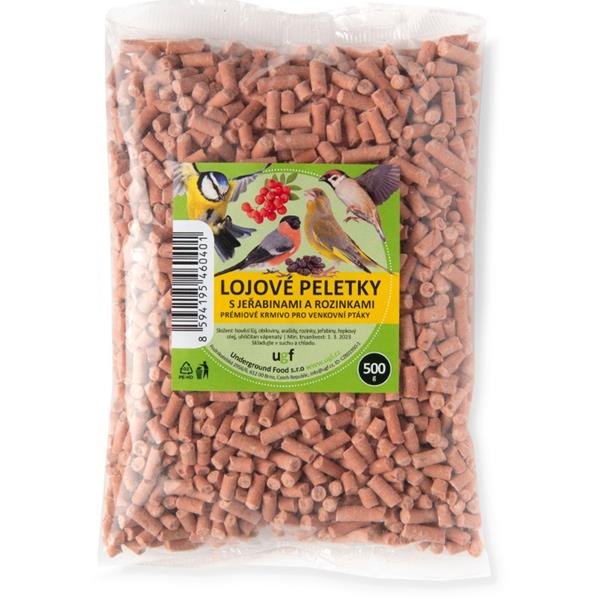 Lojové peletky s jeřabinami a rozinkami UGF 500g
