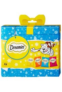Dreamies kočka pochoutka Vánoční box 4x30g