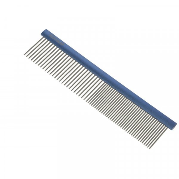 Aesculap Hřeben na srst a hřívu, hliníkový modrý, 192 x 44 x 5 mm