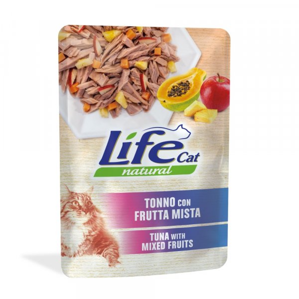 LifeCat Tuna with mixed fruits, kapsička 70 g