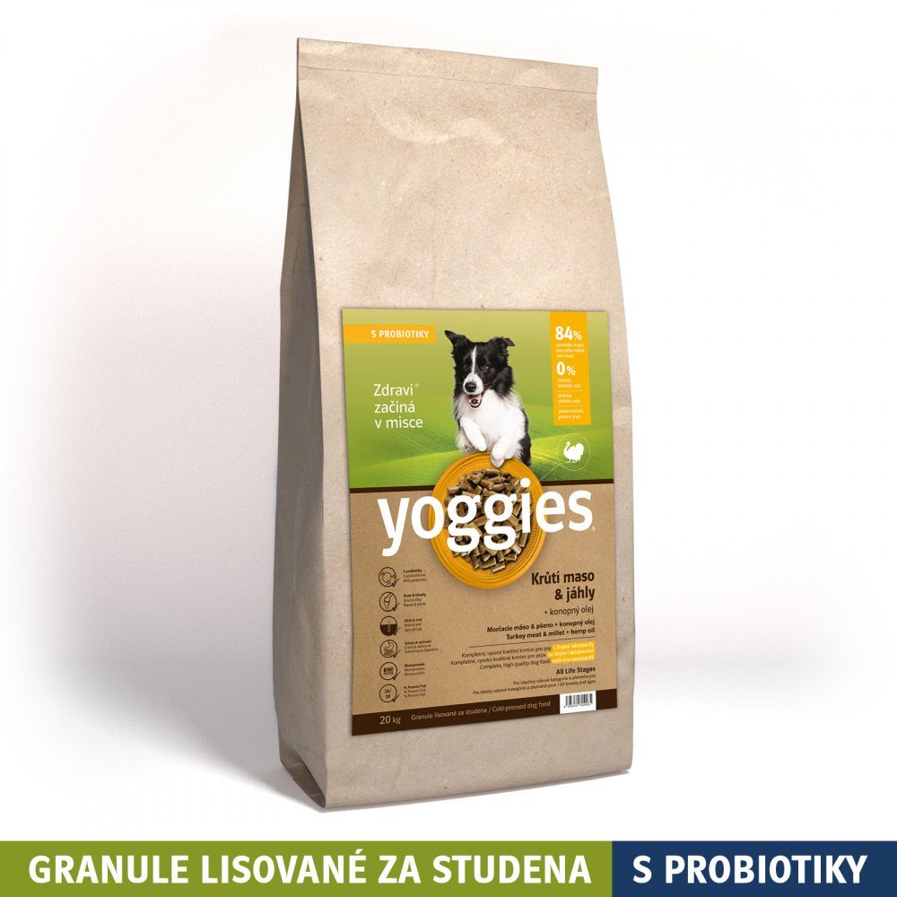 Yoggies s krůtím masem a jáhly 20 kg