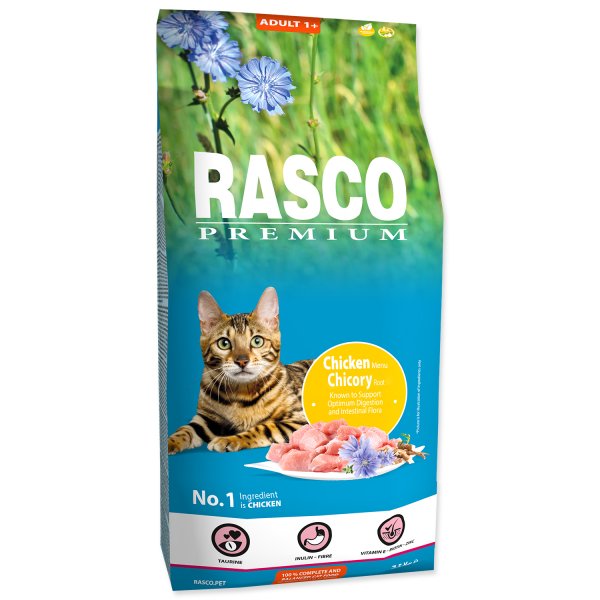 Rasco Premium Cat Adult Chicken Chicori Root 7,5 kg