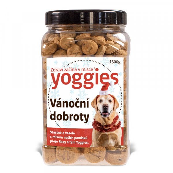 Yoggies Vánoční dobroty pro psy směs zdravých pamlsků 1150 g