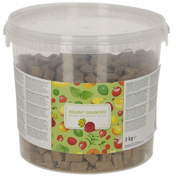Pamlsek pro koně DELIZIA grain free, červená řepa, 3 kg
