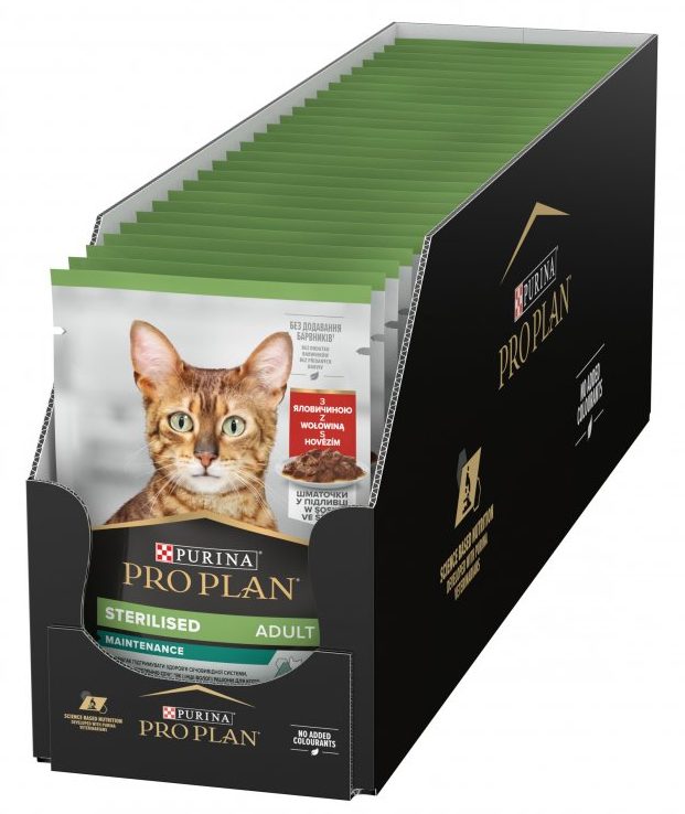 ProPlan Cat  kaps. Steriliz. hovězí 26x85g