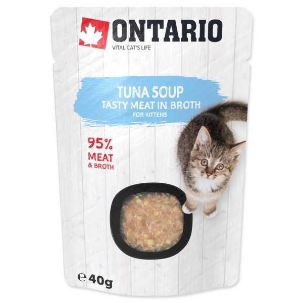 ONTARIO Kitten Soup Tuna, Rice & Vegetable 40g