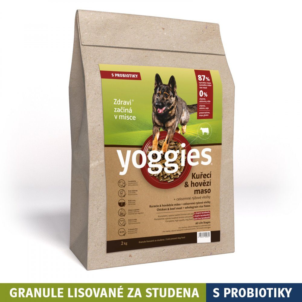 Yoggies s kuřecím a hovězím masem 2 kg