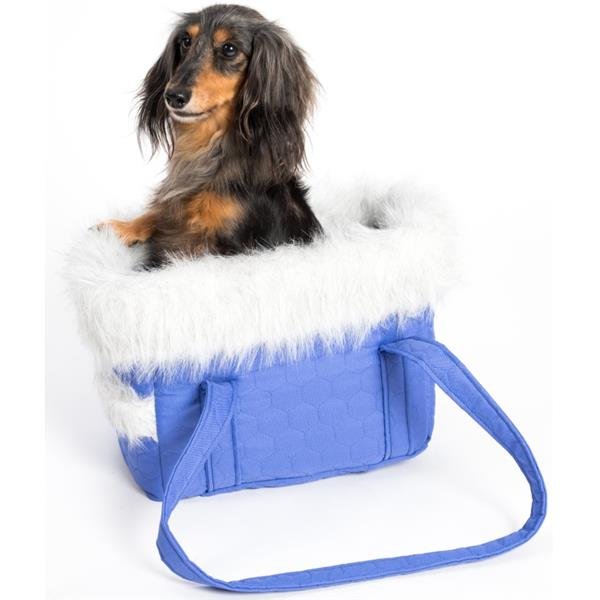 Transp.taška textil Elegance LUX fialová 40cm