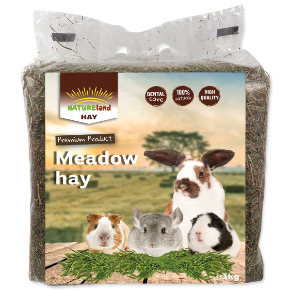 Seno NATURE LAND Meadow Hay z horských luk 3kg
