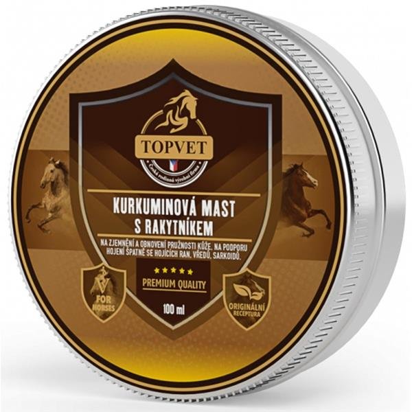 TOPVET Kurkuminová mast s rakytníkem 100ml