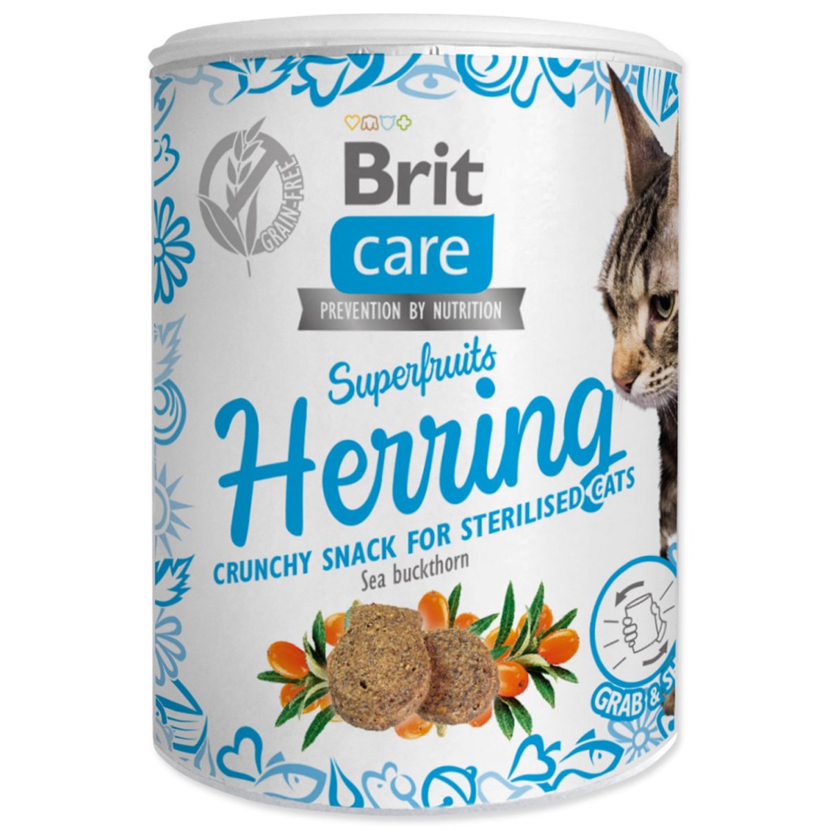 Brit Care Cat Snack Superfruits Herring 100g