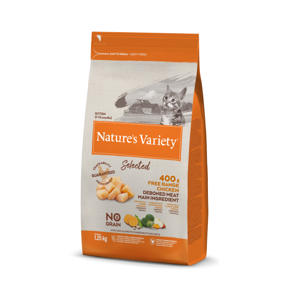 Nature´s variety selected pro koťata s kuřecím  1,25kg