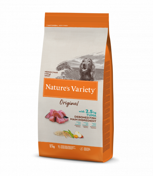 Nature´s variety original pro střední psy s tuňákem 12kg