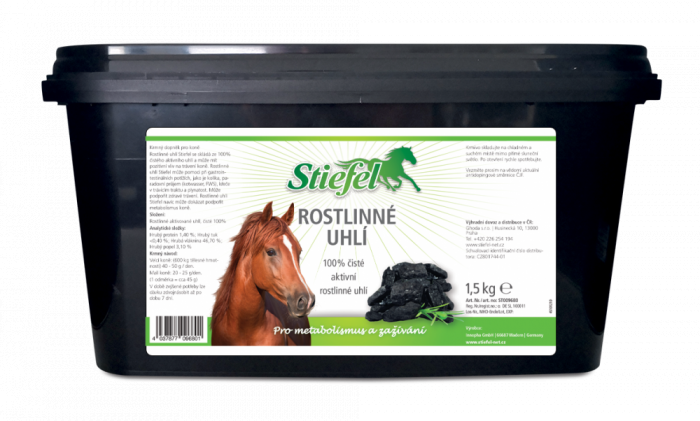 Stiefel Aktivní rostlinné uhlí na trávicí potíže, kyblík 1,5kg