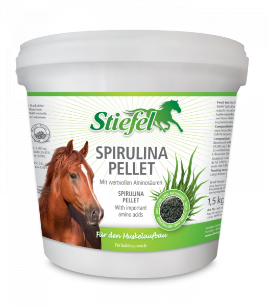 Stiefel Spirulina pelety, kyblík 1,5kg