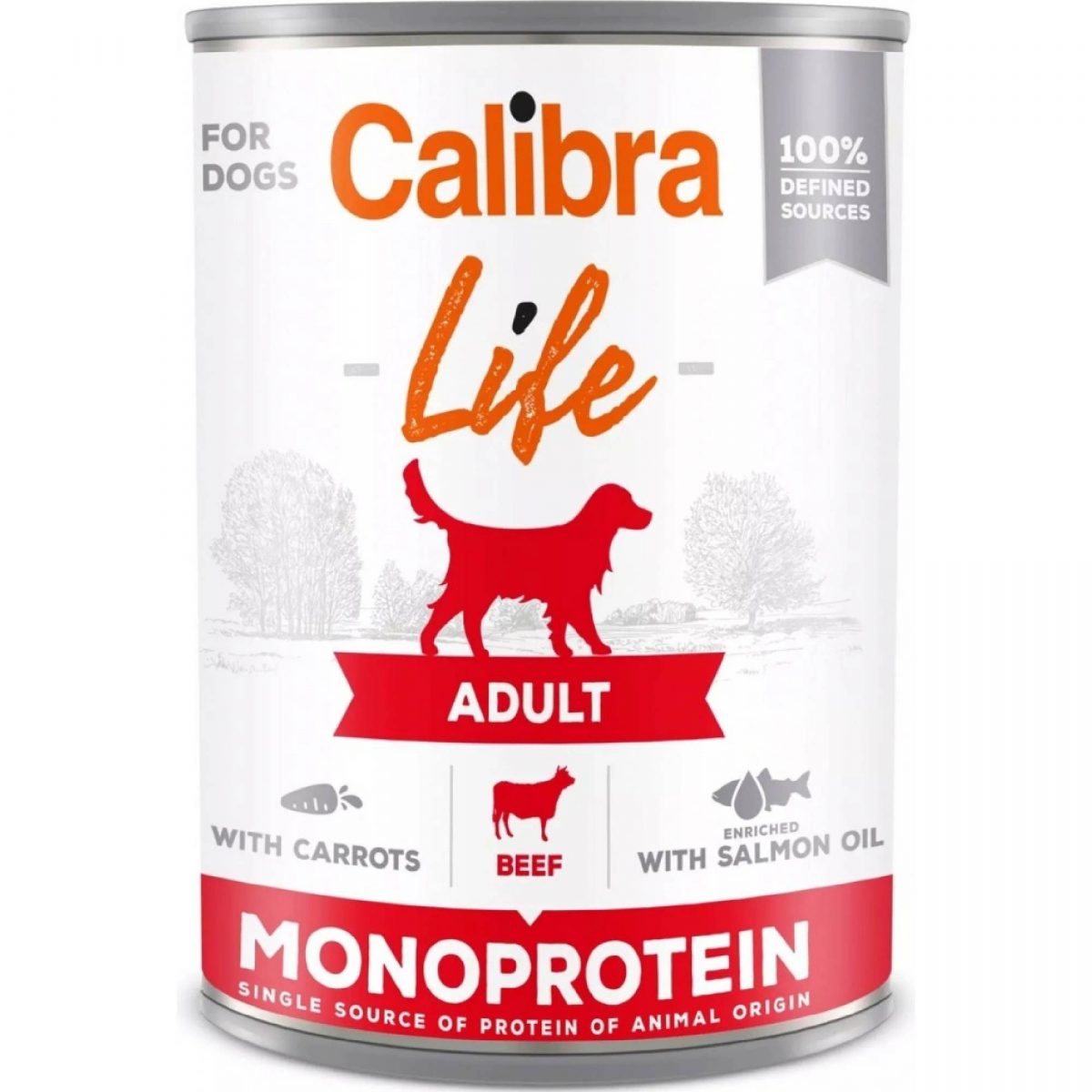 Calibra Dog Life konz.Adult Beef with carrots 400g