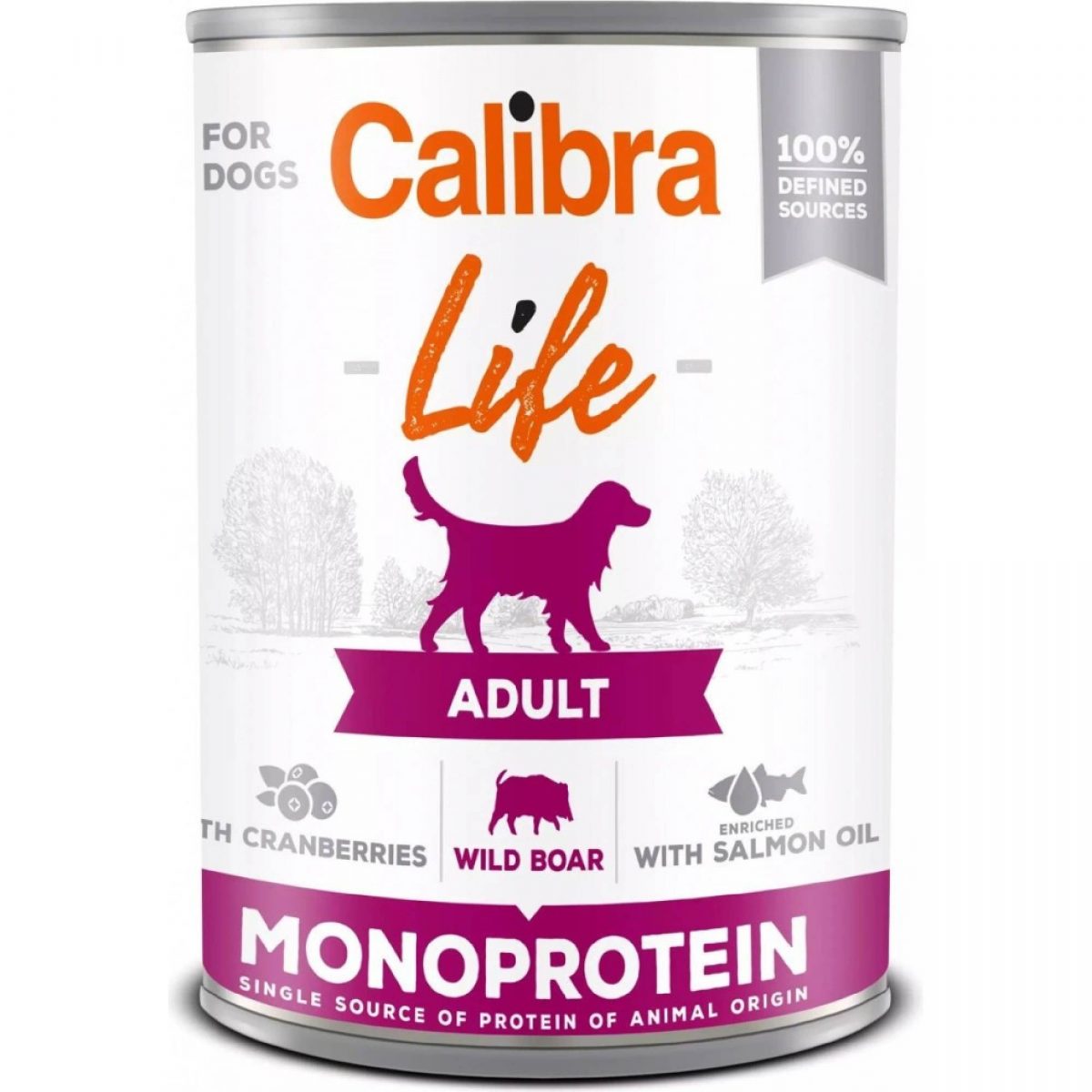 Calibra Dog Life Adult Wild boar with cran. 400g