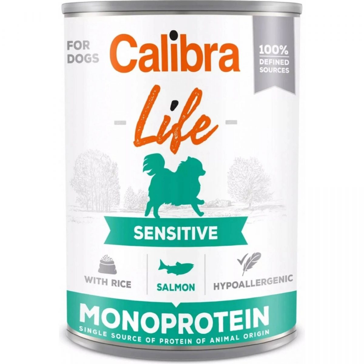 Calibra Dog Life Sensitive Salmon with rice 400g