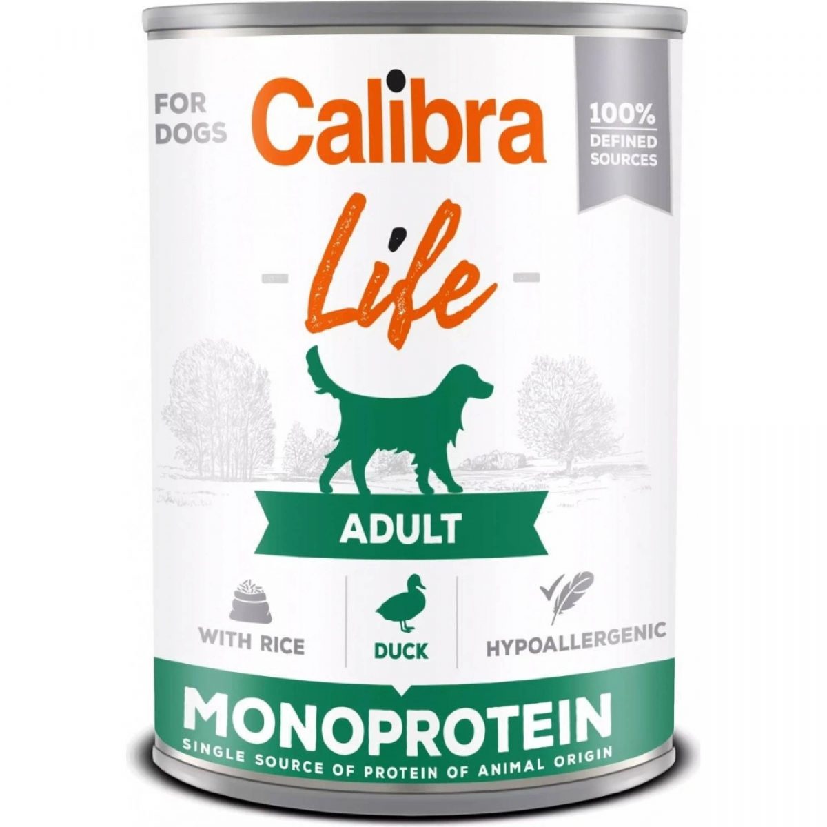 Calibra Dog Life Adult Duck with rice 400g