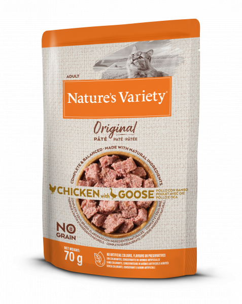 Kapsička Nature´s Variety original pro kočky s kuřecím a husou 70 g