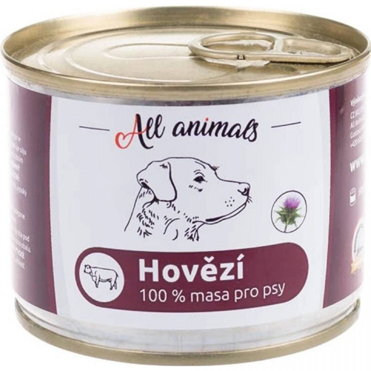 ALL ANIMALS hovězí, konzerva pro psy, 200 g