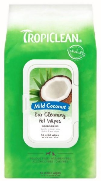 Tropiclean čistící ubrousky na uši (50pcs)