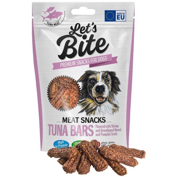 Brit Let´s Bite Meat Snacks Tuna Bars Flavoured 80g