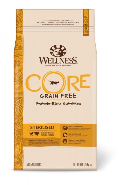 Wellness Core Sterilised Chicken with Turkey Recipe 1,75 kg