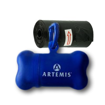 Zásobník na sáčky kost Artemis modrá