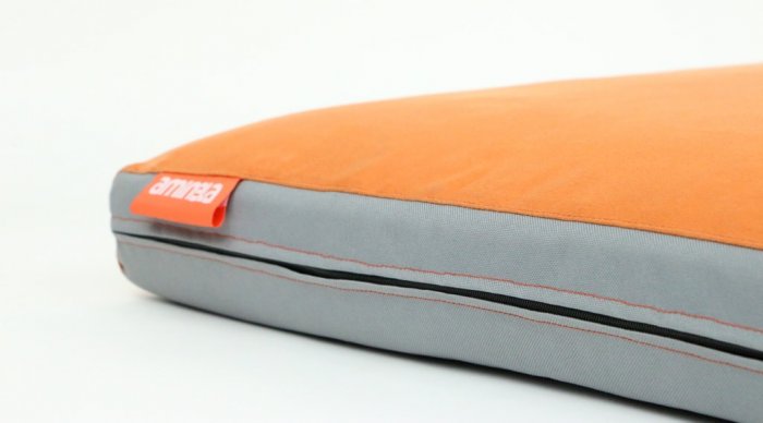 Matrace Aminela - 100x70x10cm Half and Half šedá/oranžová