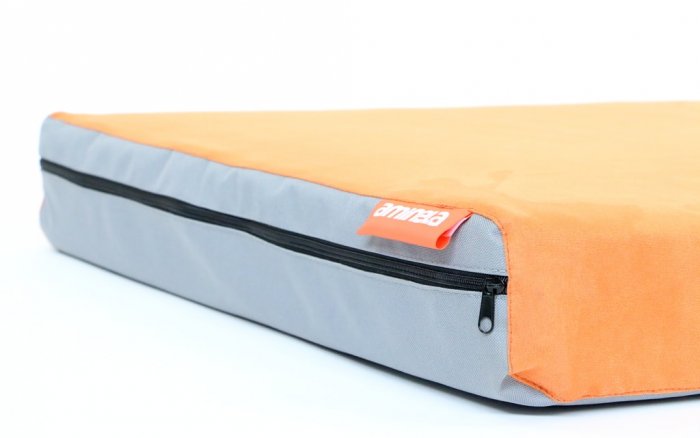 Matrace Aminela - 80x60x10cm Half and Half šedá/oranžová