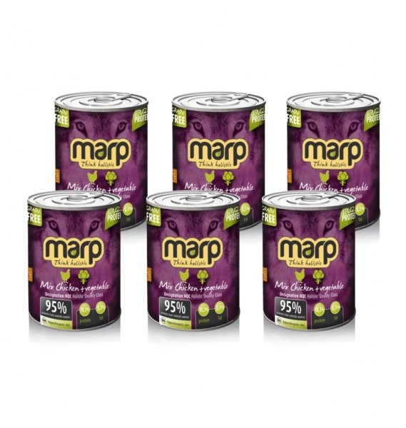Marp Mix konzerva pro psy kuře+zelenina 6x400g