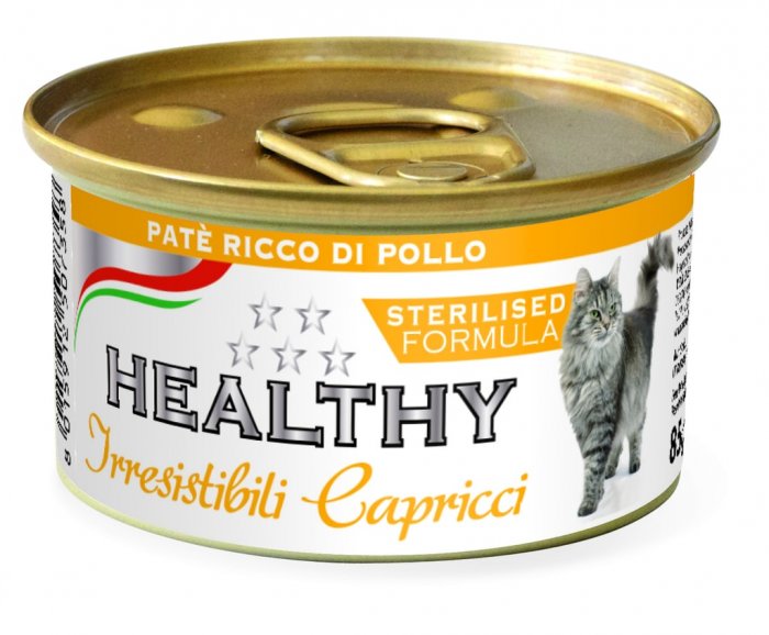 HEALTHY cat paté Sterilised s kuřetem 85 g