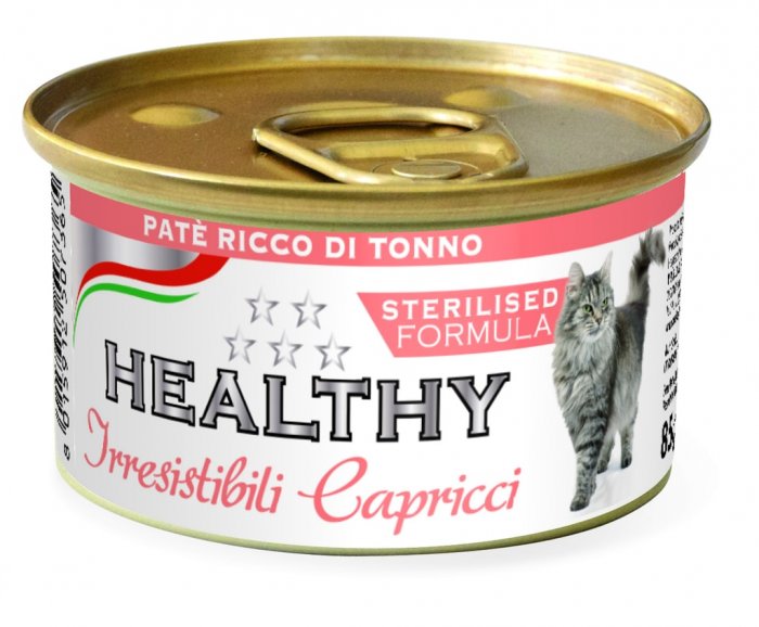 HEALTHY cat paté Sterilised s tuňákem 85 g