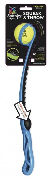 Pískající házedlo míčků Spunky Pup 47cm