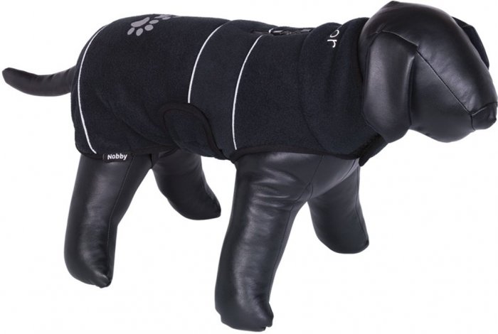 Nobby TENIA fleece reflexní mikina pro psa černá 26cm