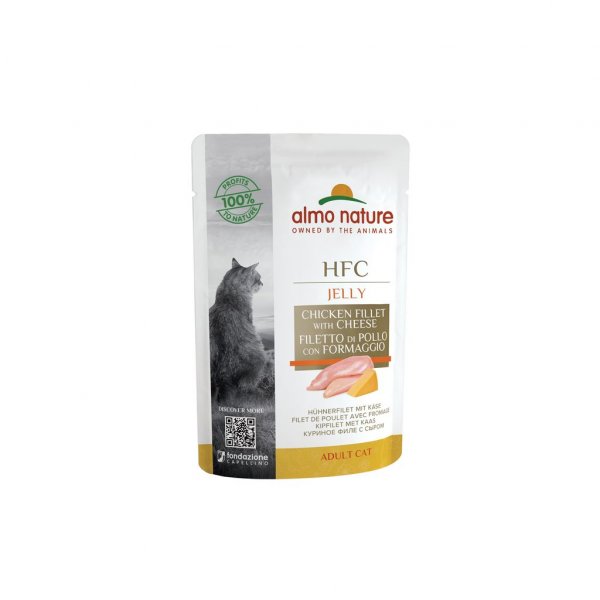 Almo Nature HFC Cuisine WET CAT - Kuřecí filet a sýr 55g
