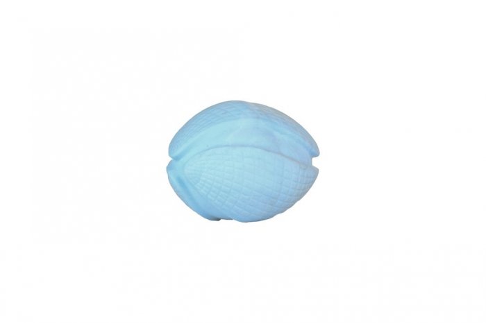Eco friendly hračka pro psy rugby míč modrý, 10cm/110g