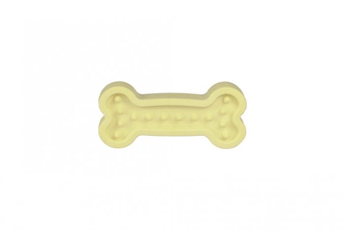 Eco friendly hračka pro psy kost malá žlutá, 13cm/70g