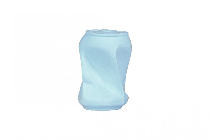 Eco friendly hračka pro psy plechovka modrá, 16cm/110g