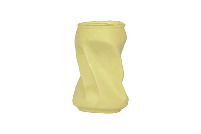 Eco friendly hračka pro psy plechovka žlutá, 16cm/110g