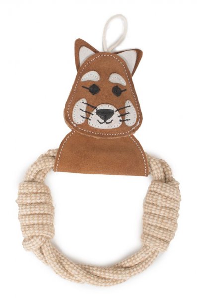 Farm Company panda ze semišové kůže v lanovém kruhu 25cm