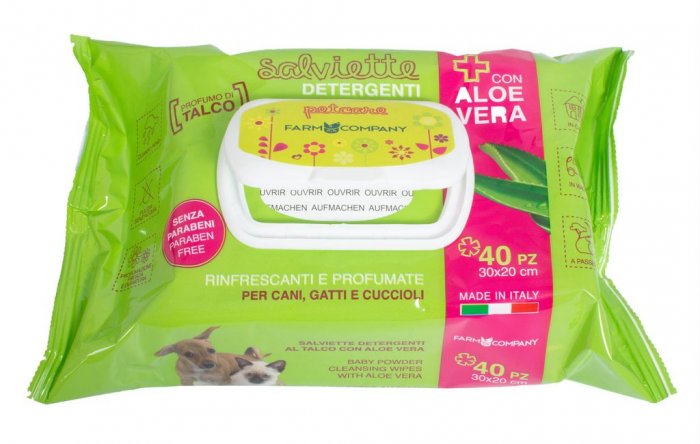 Vlhčené čistící ubrousky s Aloe Vera